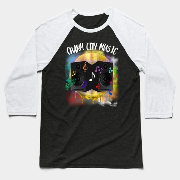 CHARM CITY MUSIC DESIGN Baseball T-Shirt by The C.O.B. Store